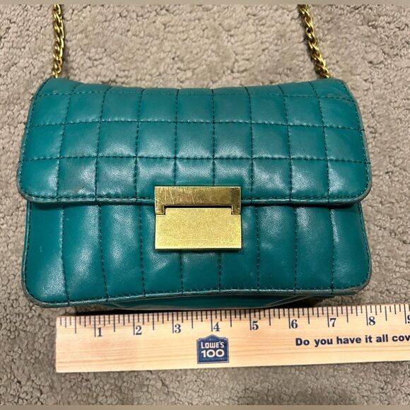 J Crew Green over the shoulder/Crossbody handbag - Picture 2 of 11
